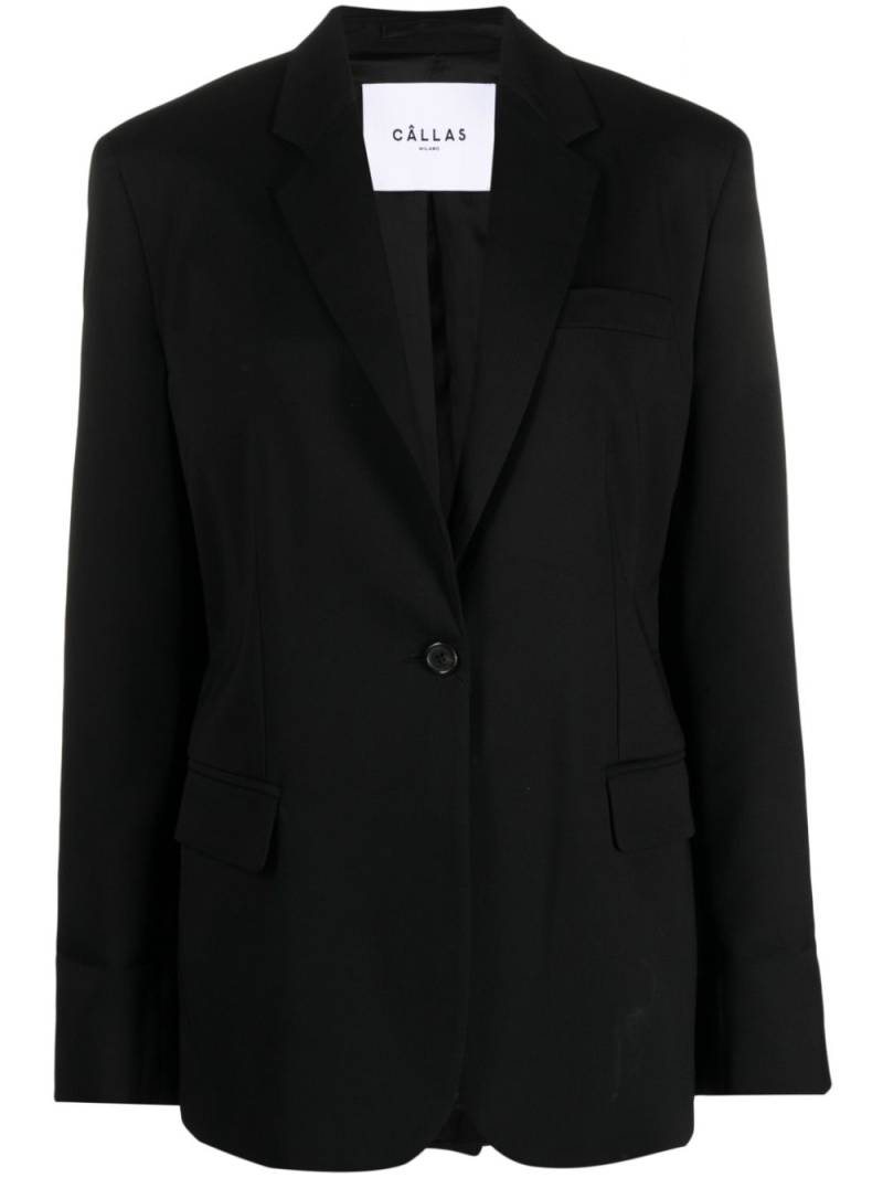 Câllas Milano Denis tailored single-breasted blazer - Black von Câllas Milano