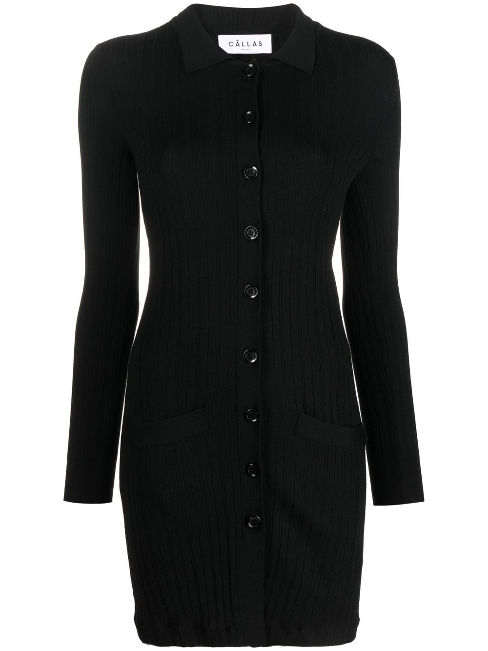 Câllas Milano Flora flat-collar cardigan - Black von Câllas Milano