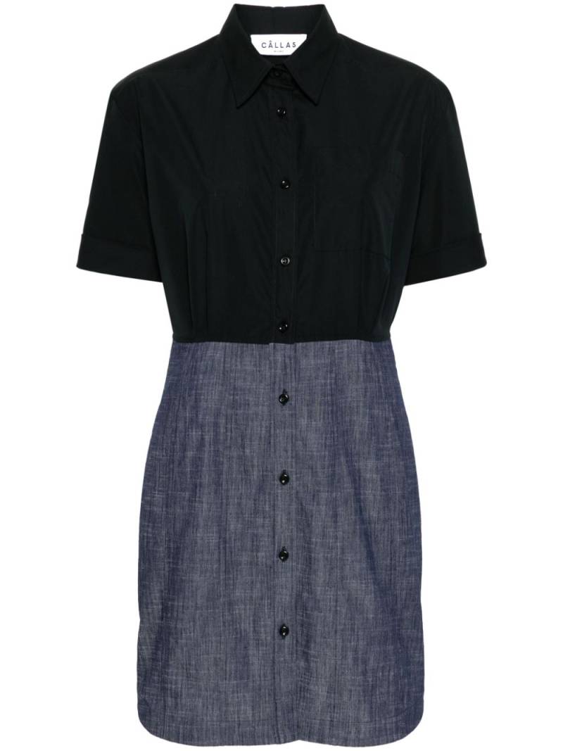 Câllas Milano Nadine shirt dress - Black von Câllas Milano