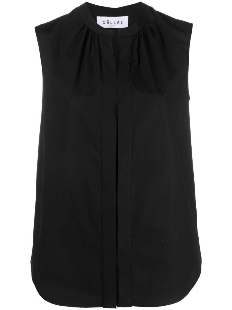 Câllas Milano Olympia sleeveless blouse - Black von Câllas Milano