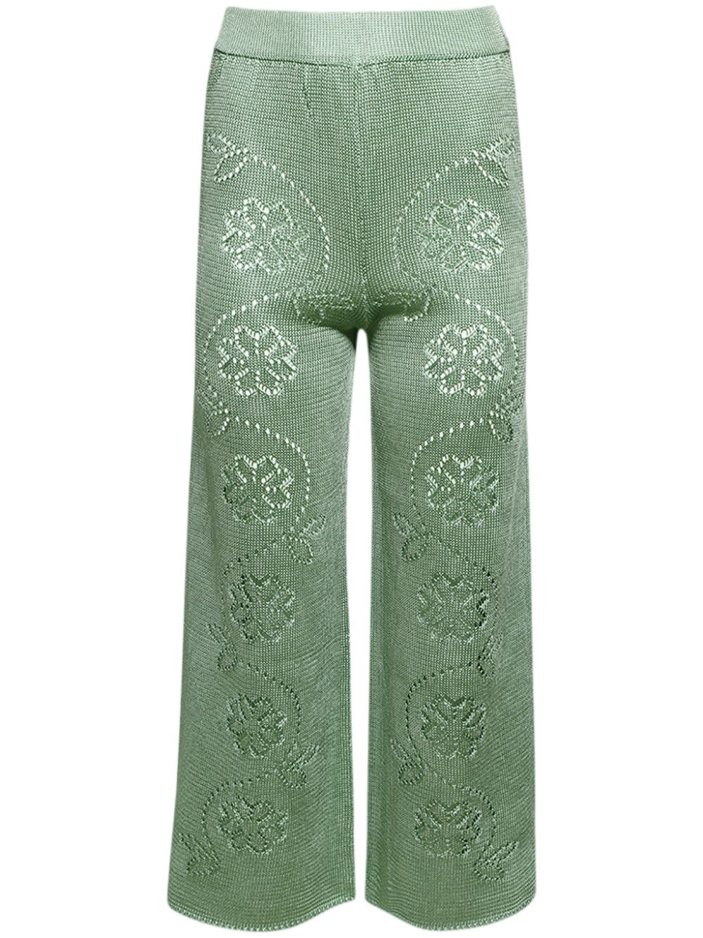 Calle Del Mar Vine Floral trousers - Green