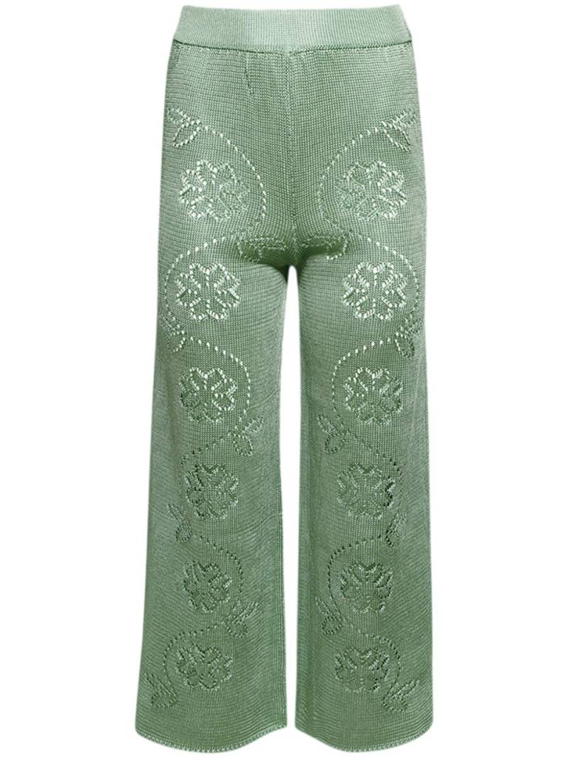 Calle Del Mar Vine Floral trousers - Green von Calle Del Mar