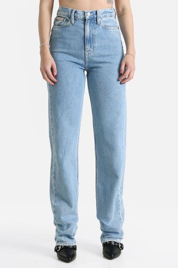 Calvin Klein (alle) High Rise Straight Jeans L34 | Denim Light | Damen  | 24/34 von Calvin Klein (alle)