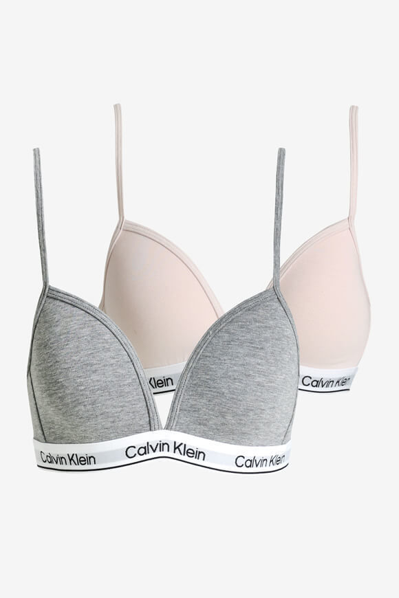 Calvin Klein (alle) Triangel-BH | Silverpeony + Grey Heather | Mädchen  | 12/14 von Calvin Klein (alle)