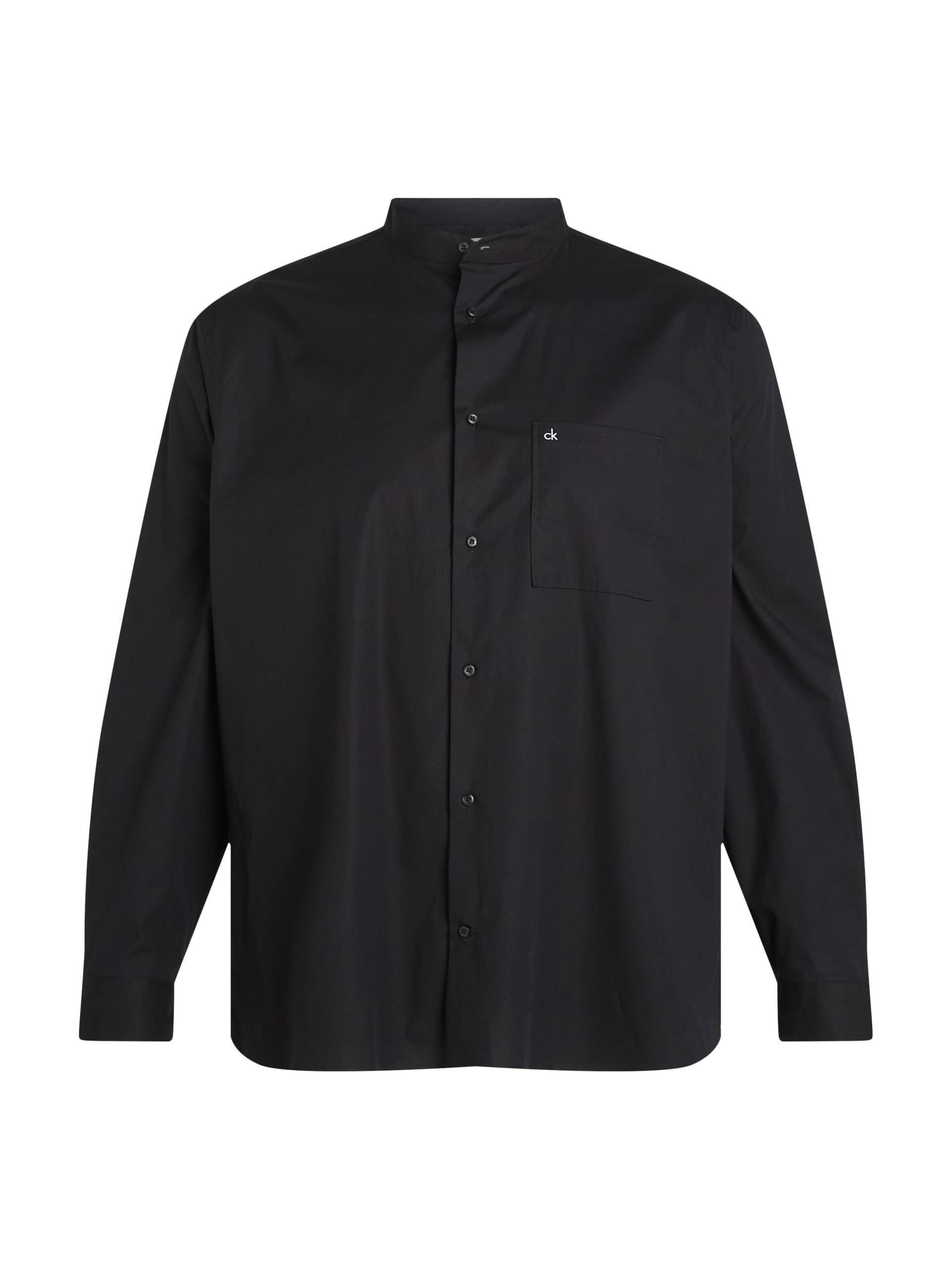 Calvin Klein Big&Tall Businesshemd »BT_POPLIN GRANDAD COLLAR SHIRT«, in Grossen Grössen mit Logoprint