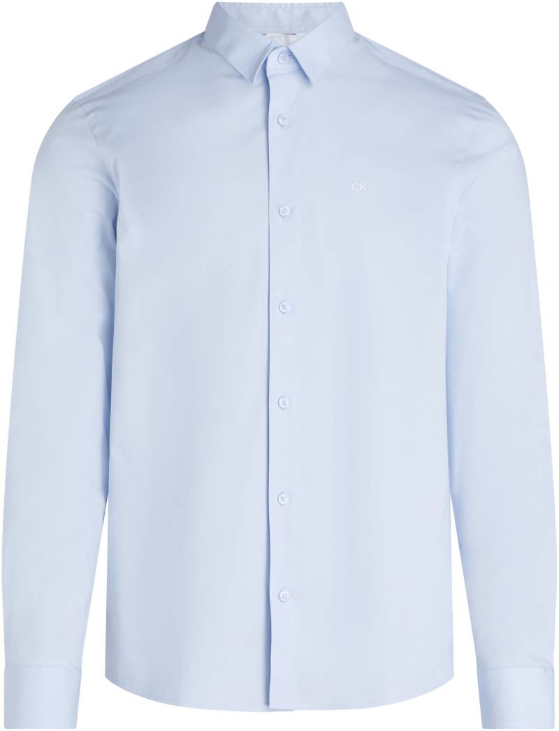 Calvin Klein Big&Tall Langarmhemd »BT_STRETCH POPLIN SLIM SHIRT«, in grossen Grössen mit durchgehender Knopfleiste von Calvin Klein Big&Tall