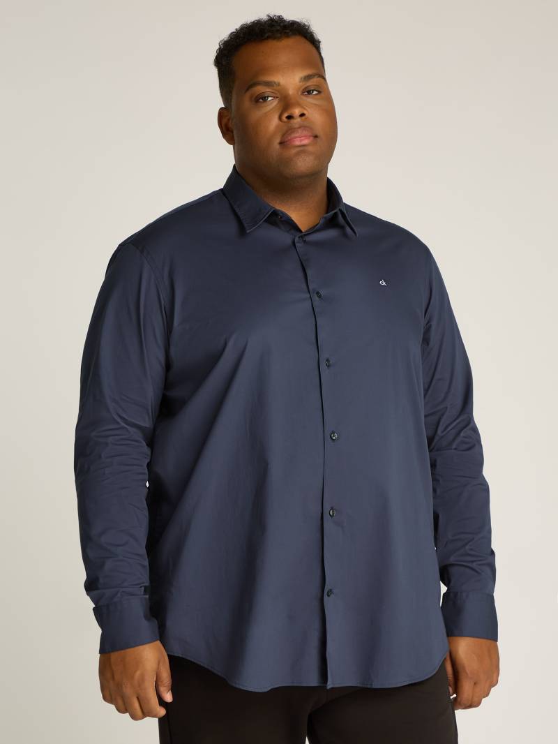 Calvin Klein Big&Tall Langarmhemd »BT_STRETCH POPLIN SLIM SHIRT«, in grossen Grössen mit durchgehender Knopfleiste von Calvin Klein Big&Tall