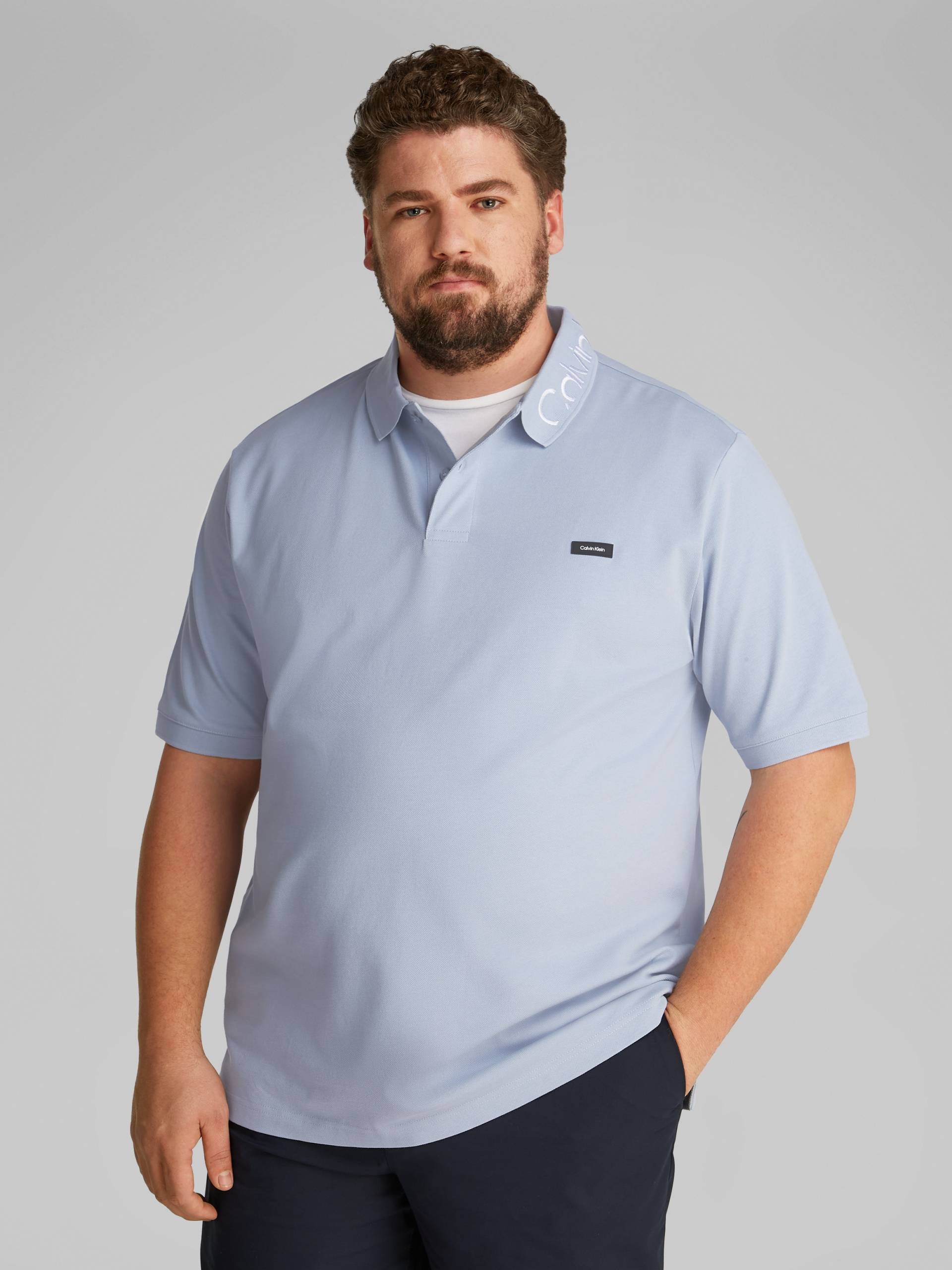 Calvin Klein Big&Tall Poloshirt »BT_STRETCH PIQUE LOGO CLLR POLO«, in grossen Grössen von Calvin Klein Big&Tall