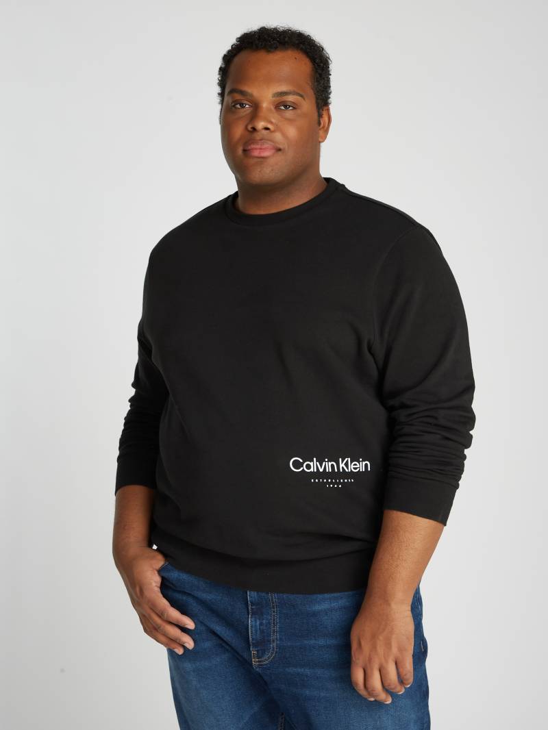 Calvin Klein Big&Tall Sweatshirt »BT_OFF PLACEMENT LOGO SWEATSHIRT«, in grossen Grössen mit Logoschriftzug von Calvin Klein Big&Tall