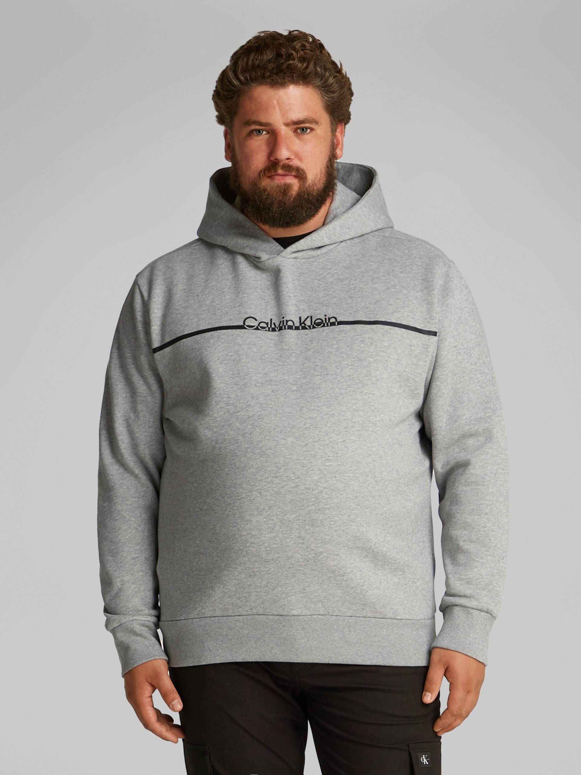 Calvin Klein Big&Tall Sweatshirt »BT_SPLIT LINE LOGO HOODIE«, in Grossen Grössen mit Logoprint von Calvin Klein Big&Tall