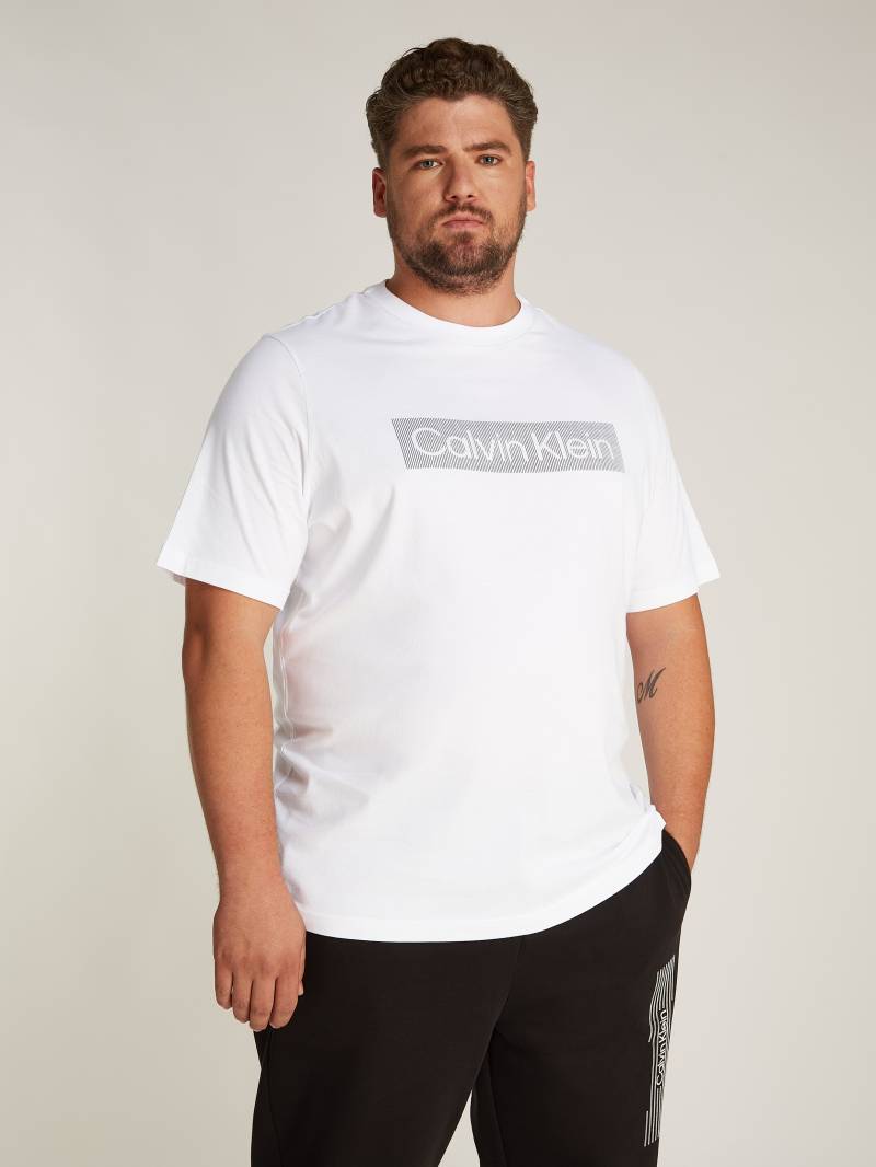 Calvin Klein Big&Tall T-Shirt »BT_BOX STRIPED LOGO T-SHIRT«, in Grossen Grössen mit Logoschriftzug von Calvin Klein Big&Tall