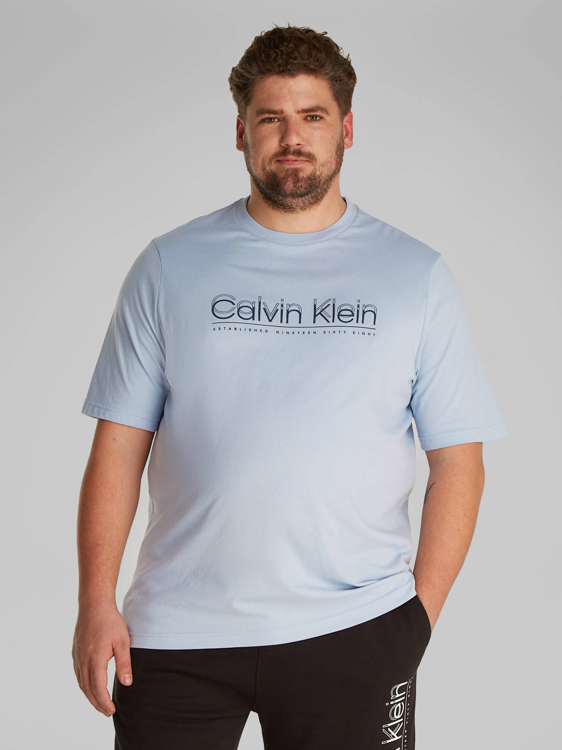 Calvin Klein Big&Tall T-Shirt »BT_CP-DOUBLE LOGO T-SHIRT«, in grossen Grössen von Calvin Klein Big&Tall