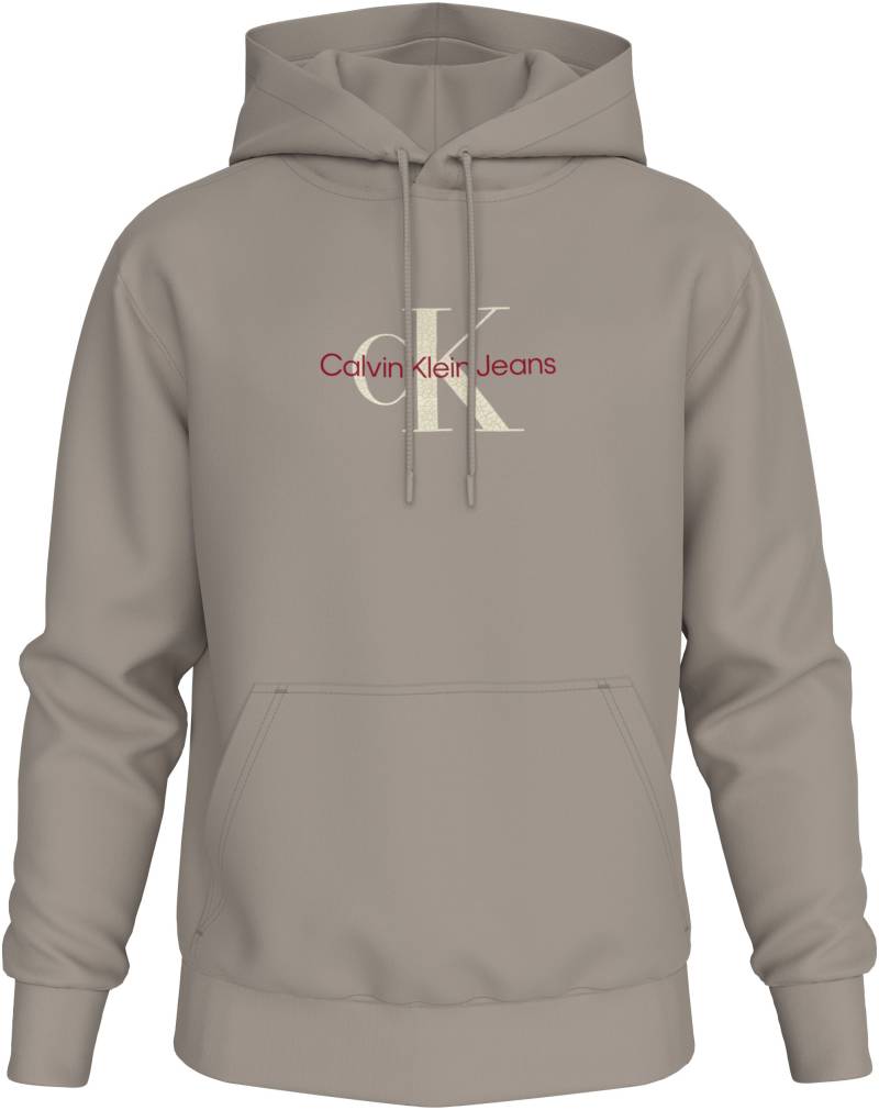 Calvin Klein Jeans Plus Kapuzensweatshirt »Plus Distressed Monologo Hoodie«, in Grossen Grössen mit Logodruck von Calvin Klein Jeans Plus