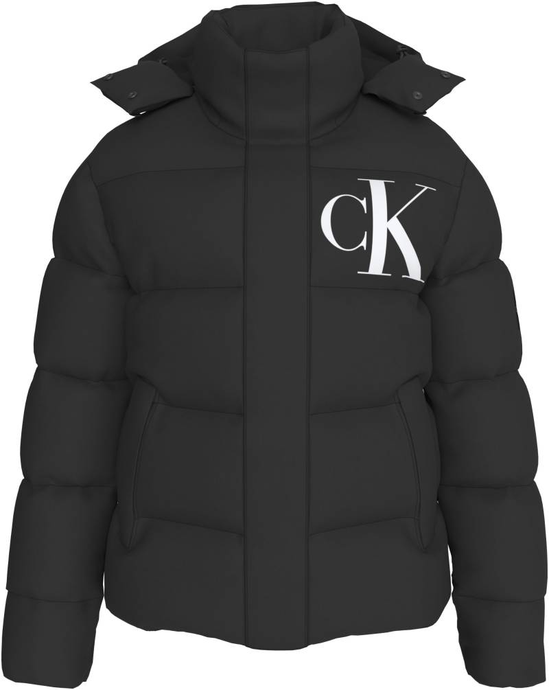 Calvin Klein Jeans Plus Outdoorjacke »Plus Essentials Non Down Jacket«, mit Kapuze, in Grossen Grössen mit Logoprägung von Calvin Klein Jeans Plus