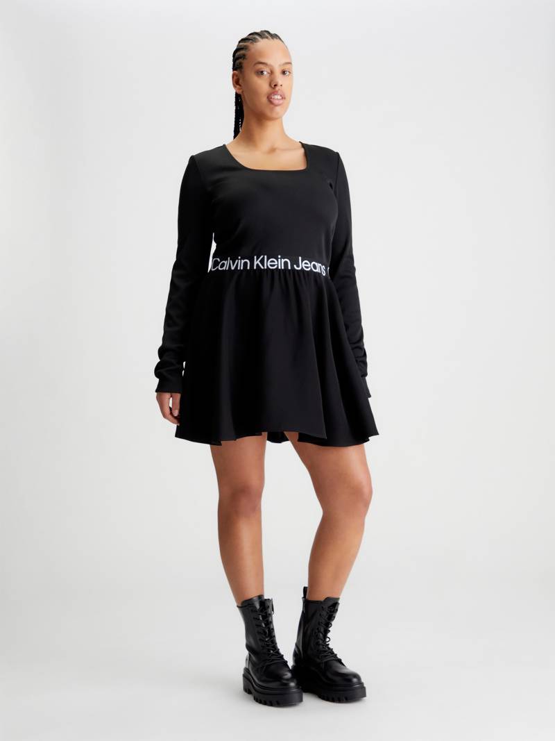 Calvin Klein Jeans Plus Skaterkleid »PLUS LOGO ELASTIC LS DRESS« von Calvin Klein Jeans Plus