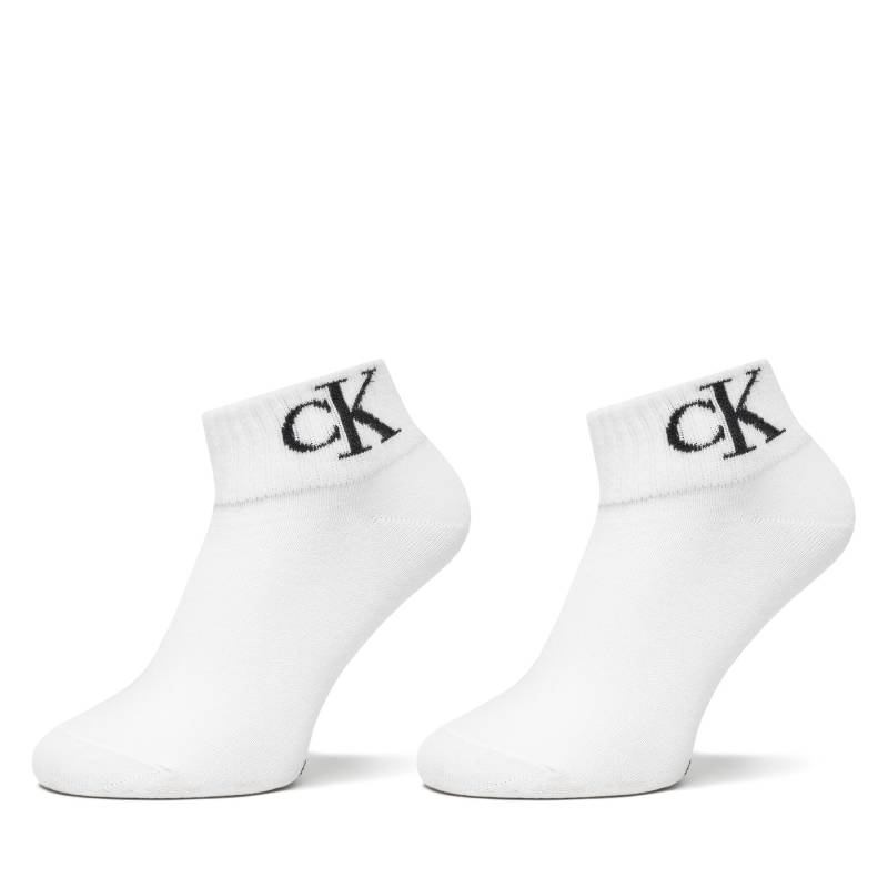 2er-Set hohe Damensocken Calvin Klein Jeans 701228813 Weiß von Calvin Klein Jeans