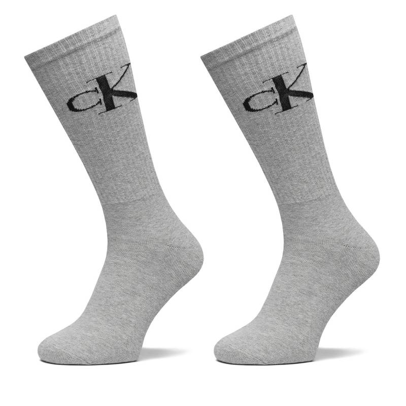 2er-Set hohe Herrensocken Calvin Klein Jeans 701228802 Grau von Calvin Klein Jeans