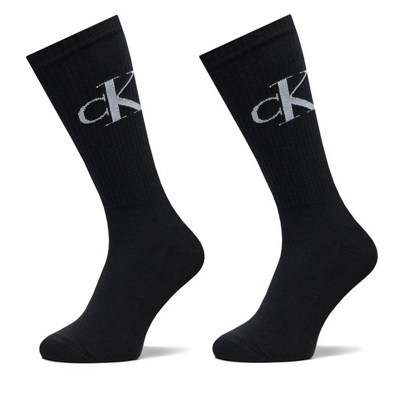 2er-Set hohe Herrensocken Calvin Klein Jeans 701228802 Schwarz von Calvin Klein Jeans