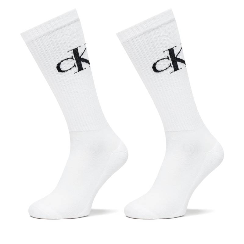 2er-Set hohe Herrensocken Calvin Klein Jeans 701228802 Weiß von Calvin Klein Jeans