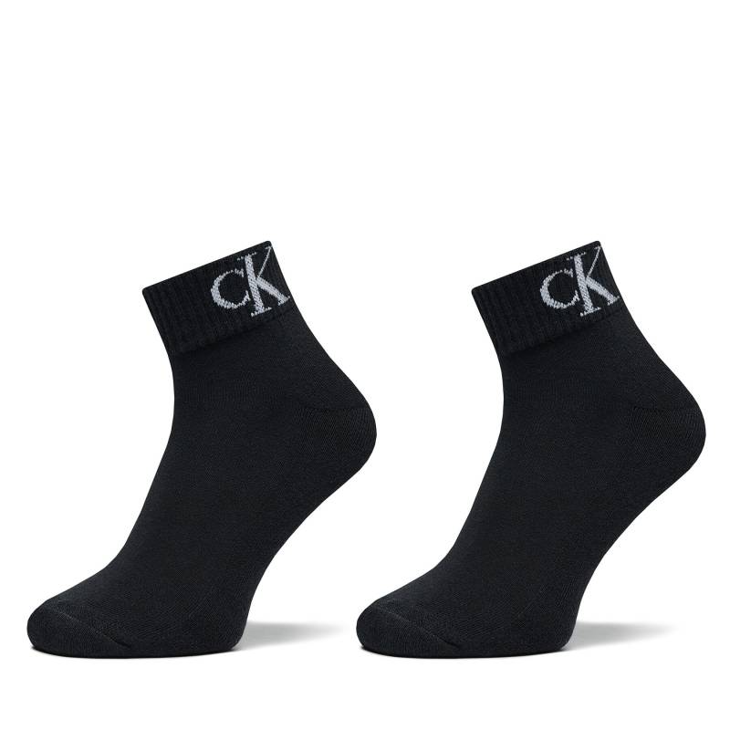 2er-Set niedrige Herrensocken Calvin Klein Jeans 701228805 Schwarz von Calvin Klein Jeans