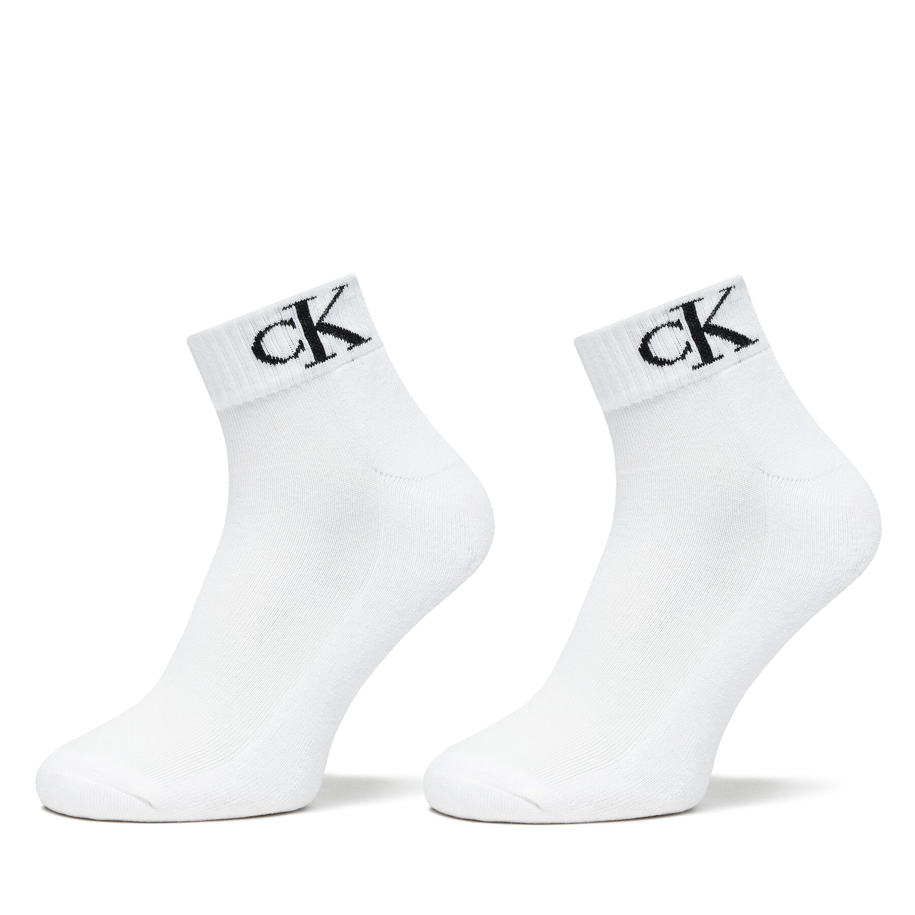 2er-Set niedrige Herrensocken Calvin Klein Jeans 701228805 Weiß von Calvin Klein Jeans