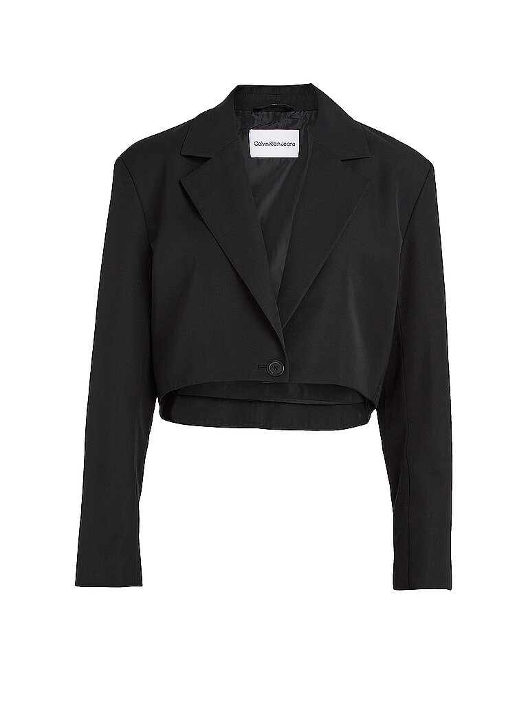 CALVIN KLEIN JEANS Blazer Cropped Fit  schwarz | M von Calvin Klein Jeans