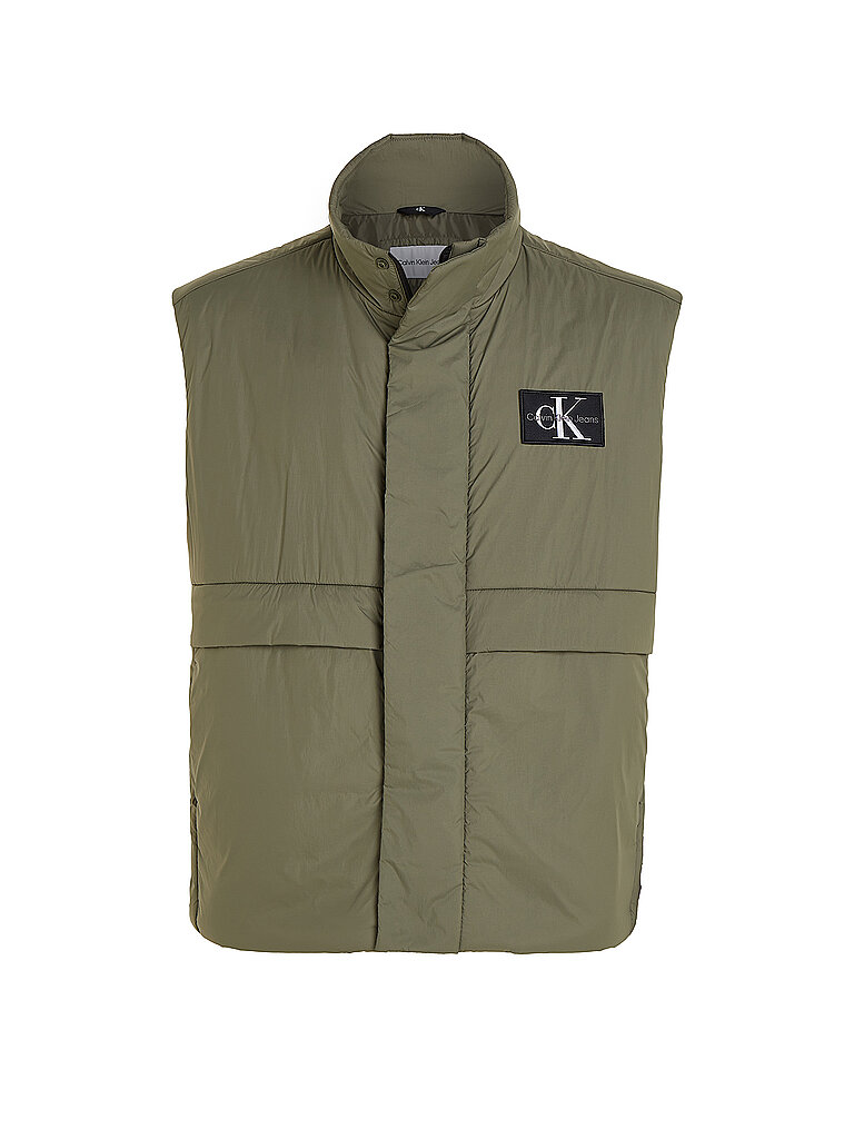 CALVIN KLEIN JEANS Gilet olive | L von Calvin Klein Jeans