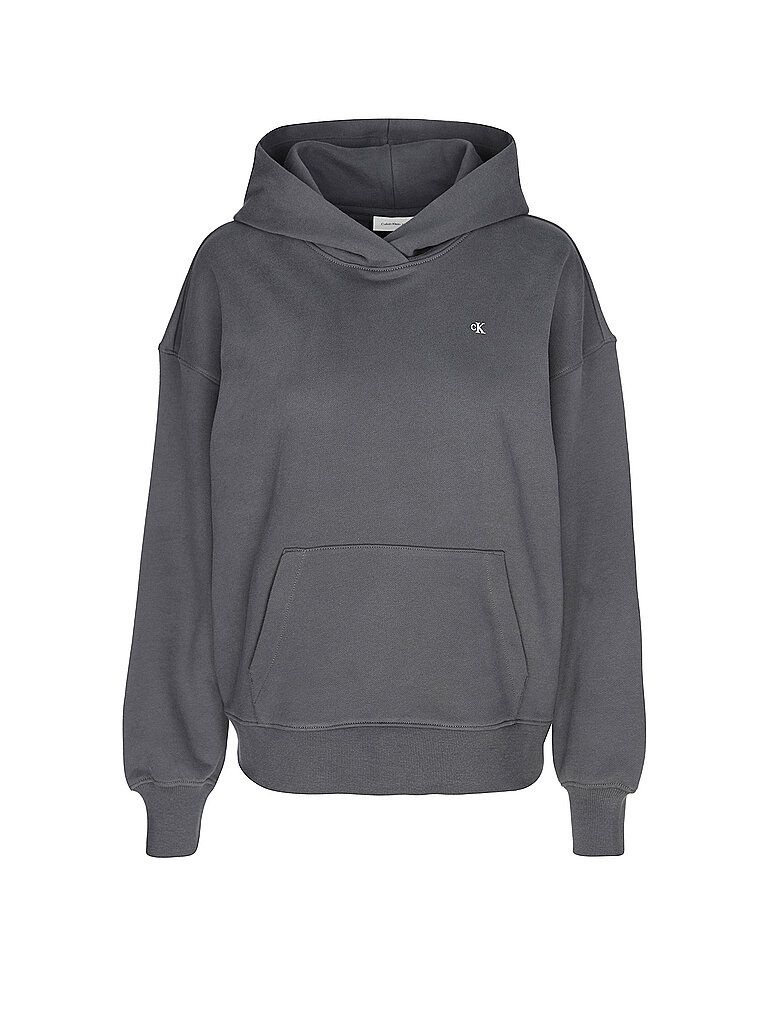 CALVIN KLEIN JEANS Kapuzensweater - Hoodie grau | L von Calvin Klein Jeans