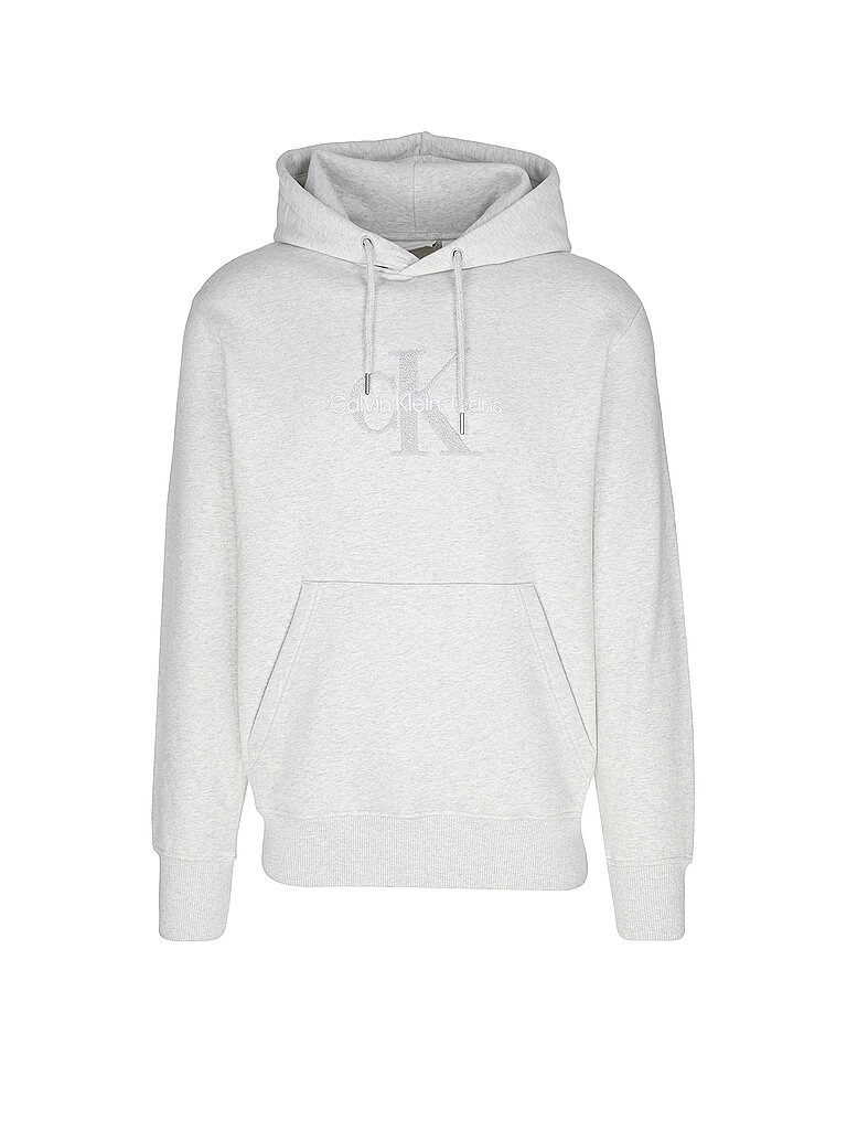 CALVIN KLEIN JEANS Kapuzensweater - Hoodie grau | L von Calvin Klein Jeans