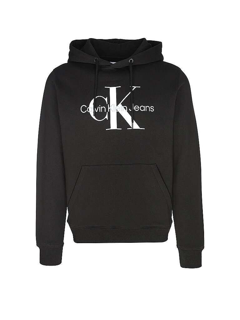 CALVIN KLEIN JEANS Kapuzensweater - Hoodie schwarz | L von Calvin Klein Jeans