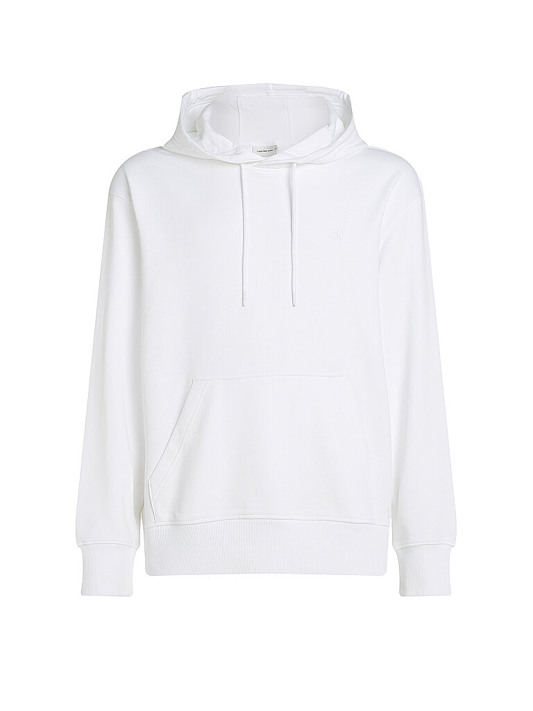 CALVIN KLEIN JEANS Kapuzensweater - Hoodie  weiss | L von Calvin Klein Jeans