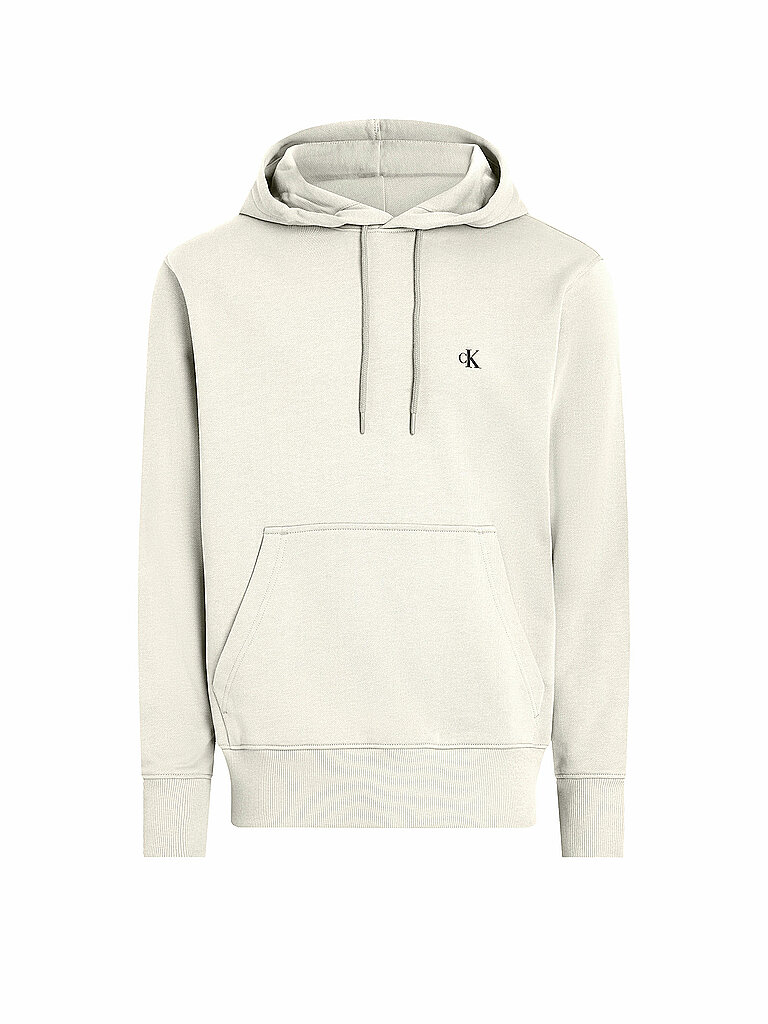 CALVIN KLEIN JEANS Kapuzensweater - Hoodie  weiss | S von Calvin Klein Jeans