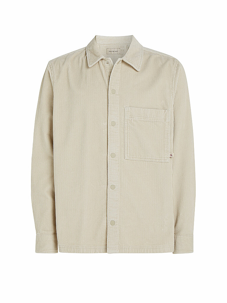 CALVIN KLEIN JEANS Overshirt  grau | L von Calvin Klein Jeans