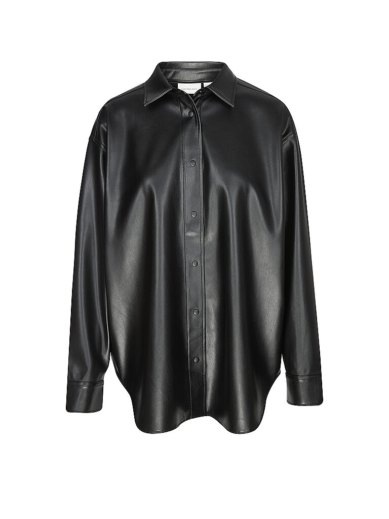 CALVIN KLEIN JEANS Overshirt schwarz | L von Calvin Klein Jeans