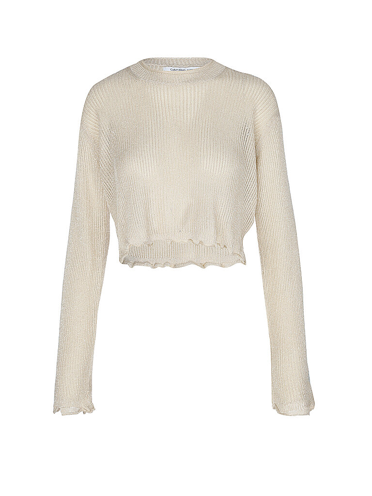 CALVIN KLEIN JEANS Pullover  gold | L von Calvin Klein Jeans