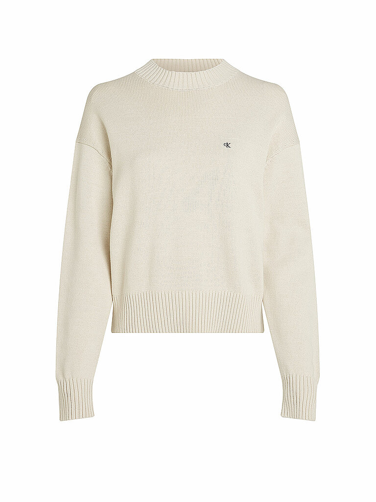 CALVIN KLEIN JEANS Pullover hellgrau | L von Calvin Klein Jeans