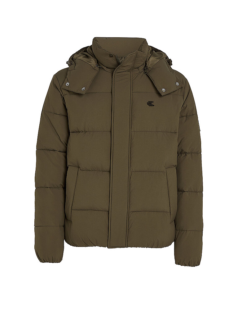 CALVIN KLEIN JEANS Steppjacke olive | L von Calvin Klein Jeans