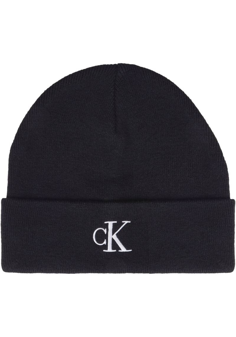 Calvin Klein Jeans Beanie »MONOGRAM EMBRO BEANIE«, mit Logostickerei von Calvin Klein Jeans