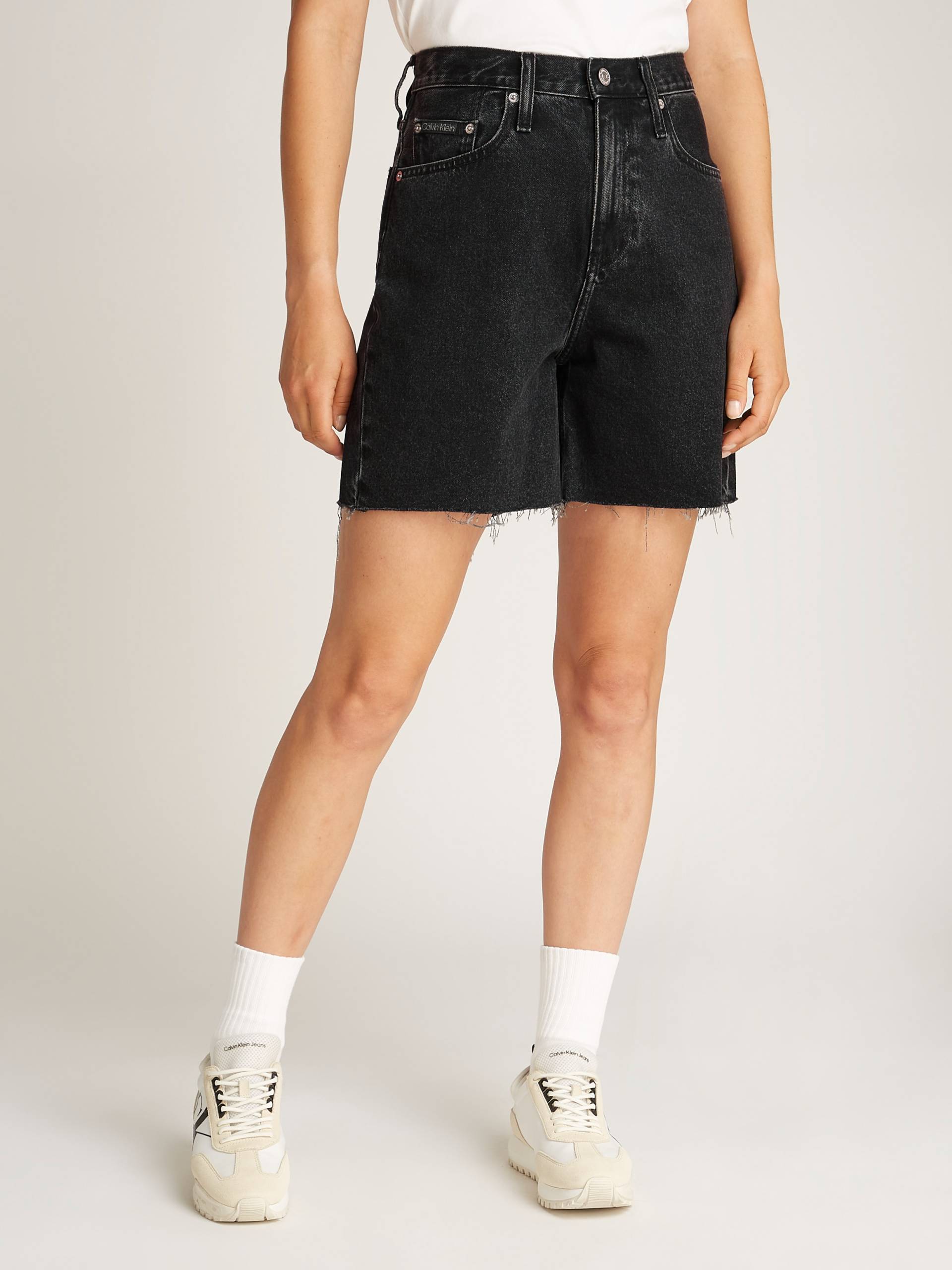 Calvin Klein Jeans Bermudas »BERMUDA SHORT«, mit Fransensaum von Calvin Klein Jeans