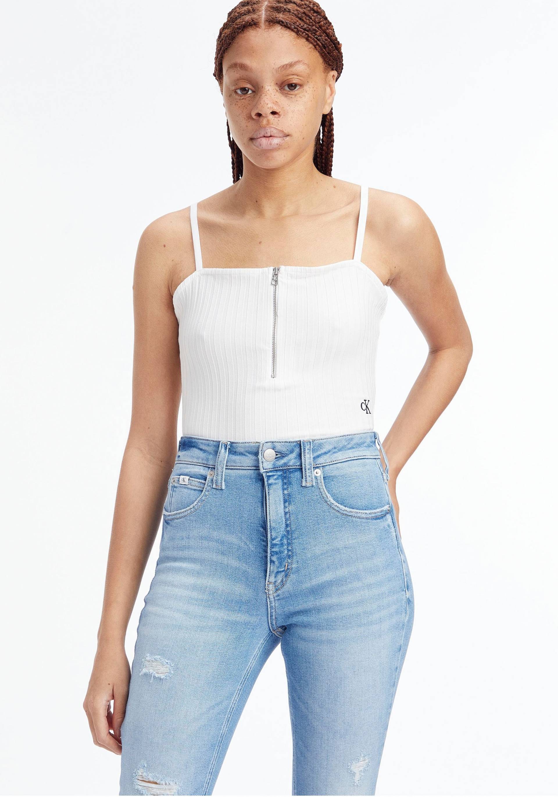 Calvin Klein Jeans Body »ZIPPER RIB STRAPPY«, mit halblangem Reissverschluss von Calvin Klein Jeans