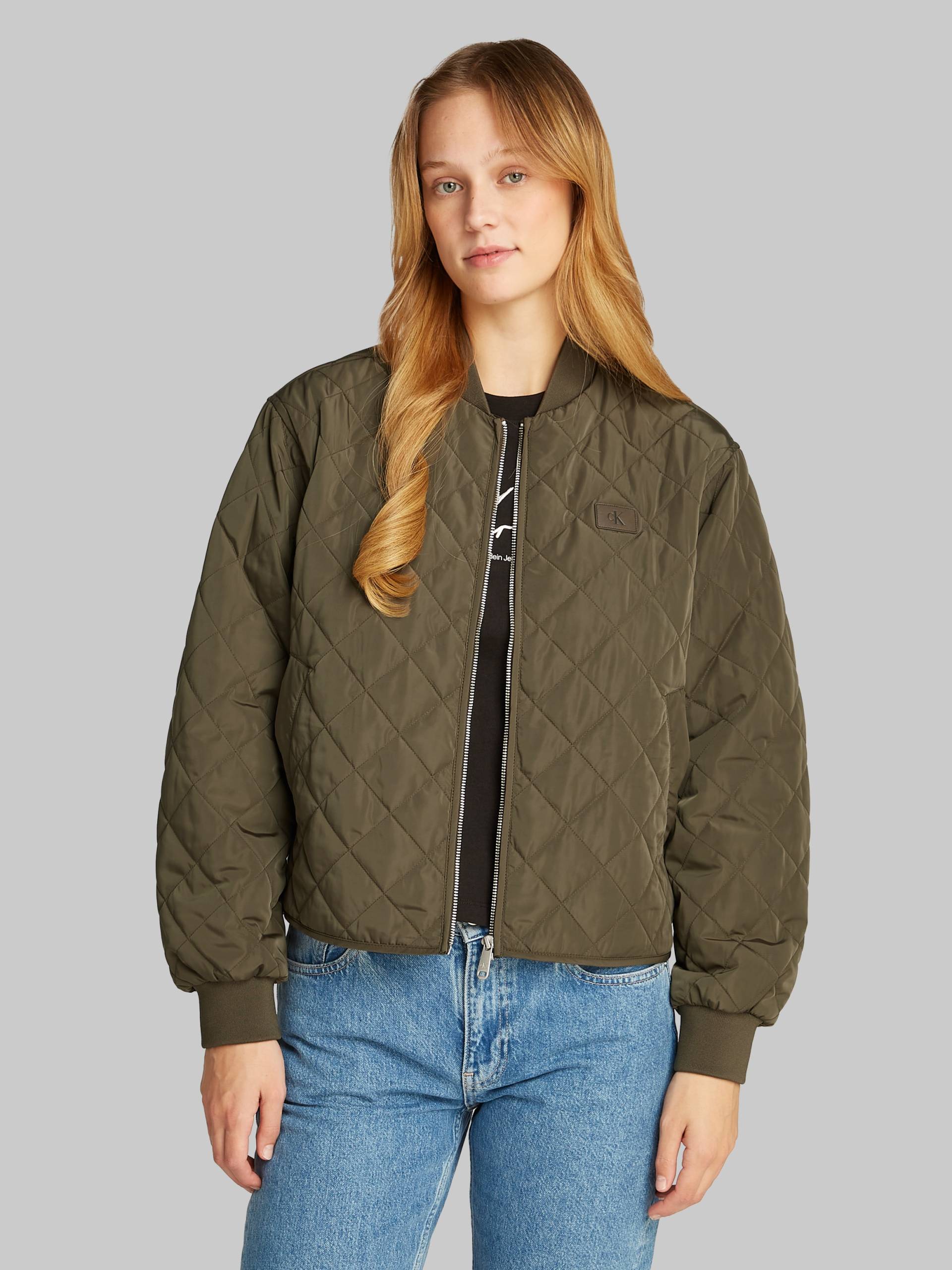 Calvin Klein Jeans Bomberjacke »LW QUILTED JACKET«, mit Logodruck, mit Steppmuster von Calvin Klein Jeans