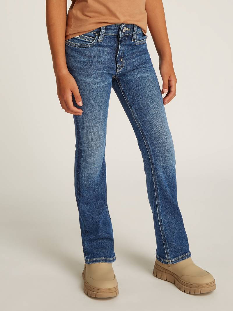 Calvin Klein Jeans Bootcut-Jeans »MR FLARE DARK BLUE VISUAL DENIM«, für Kinder bis 16 Jahre mit Logopatch von Calvin Klein Jeans