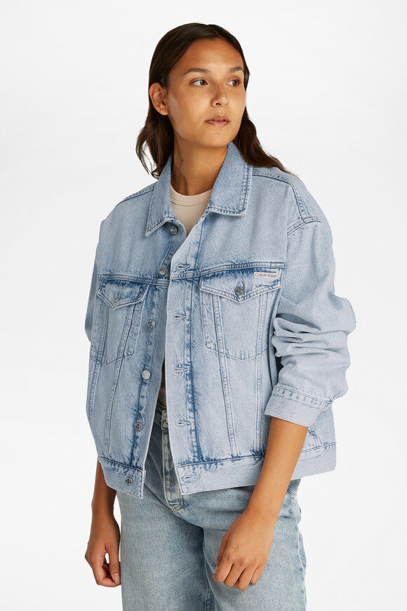 Calvin Klein Jeans Boxy Jeansjacke | Denim Light | Damen  | M von Calvin Klein Jeans