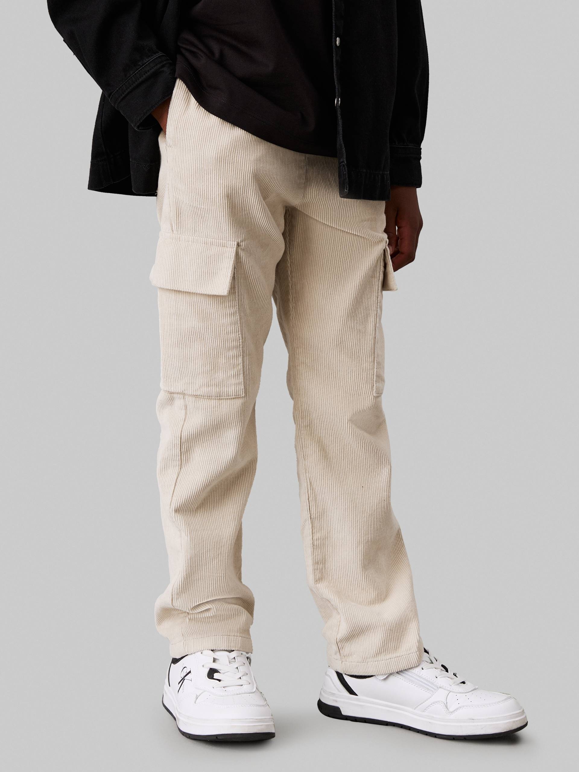 Calvin Klein Jeans Cargohose »Corduroy Straight Cargo Pants«, für Kinder bis 16 Jahre und mit Logoprägung von Calvin Klein Jeans