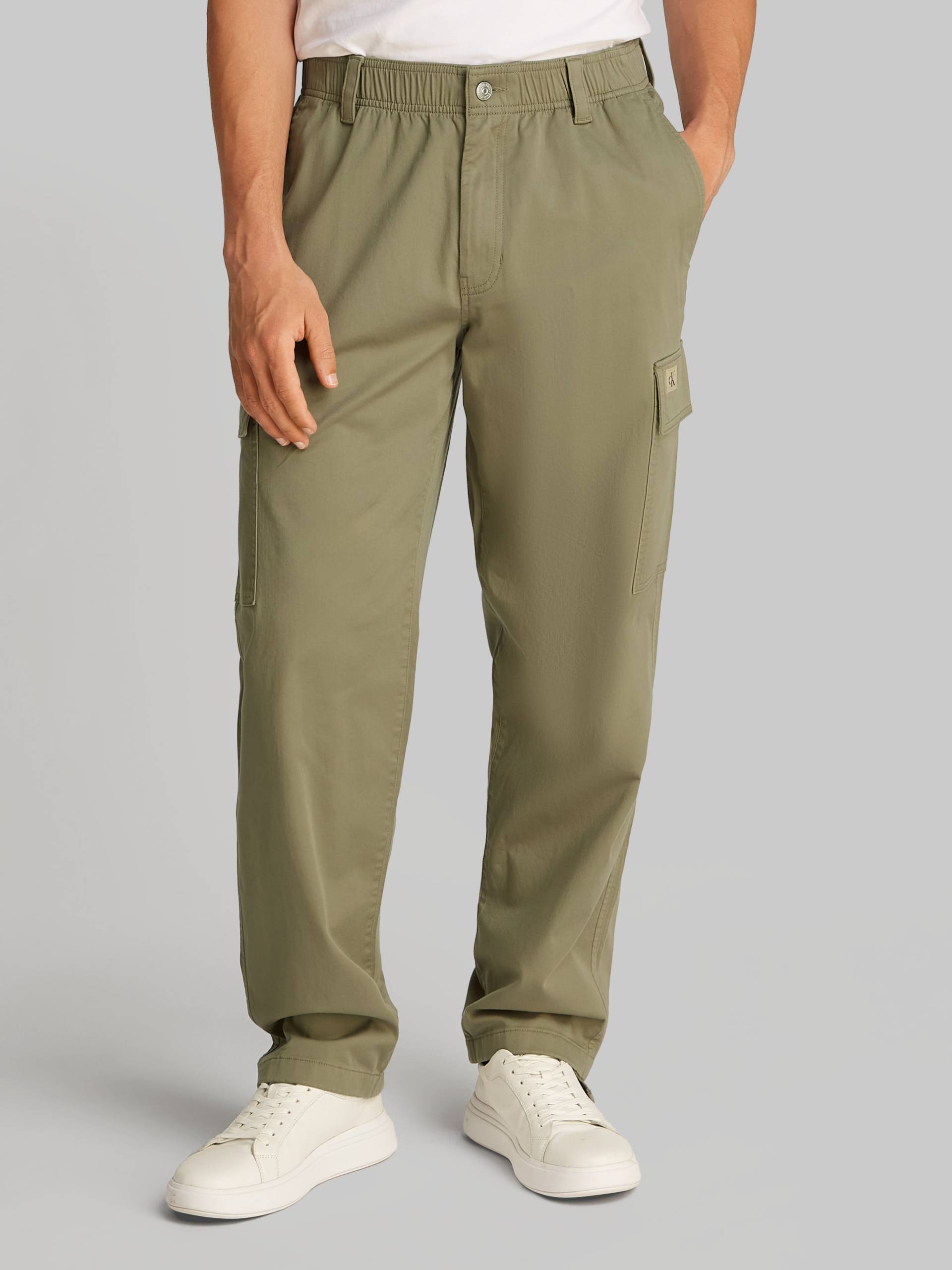 Calvin Klein Jeans Cargohose »REGULAR STRAIGHT CARGO«, mit Logoprägung von Calvin Klein Jeans