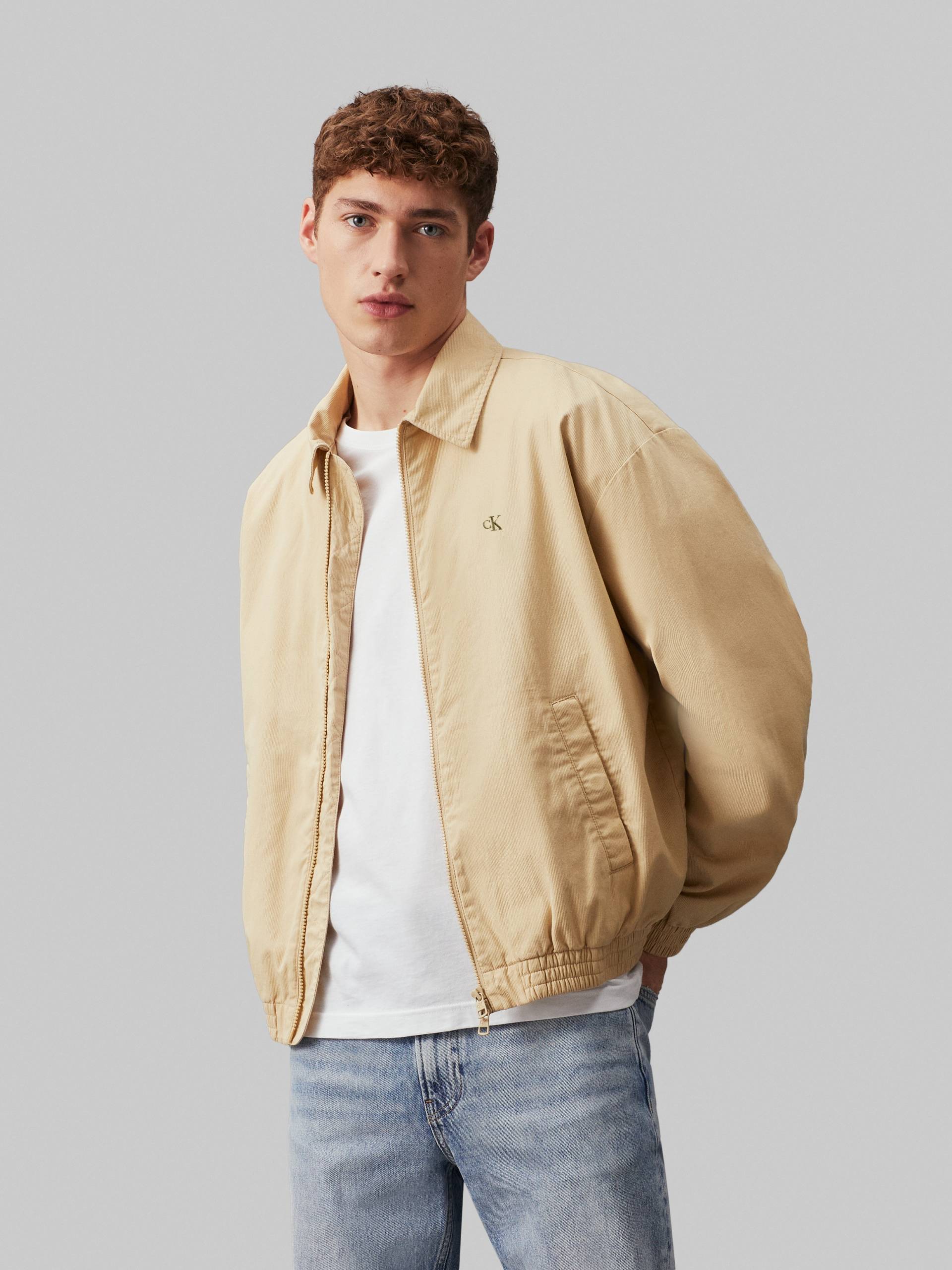 Calvin Klein Jeans Collegejacke »LINEAR TEXTURE HARRINGTON«, mit Logoprägung von Calvin Klein Jeans