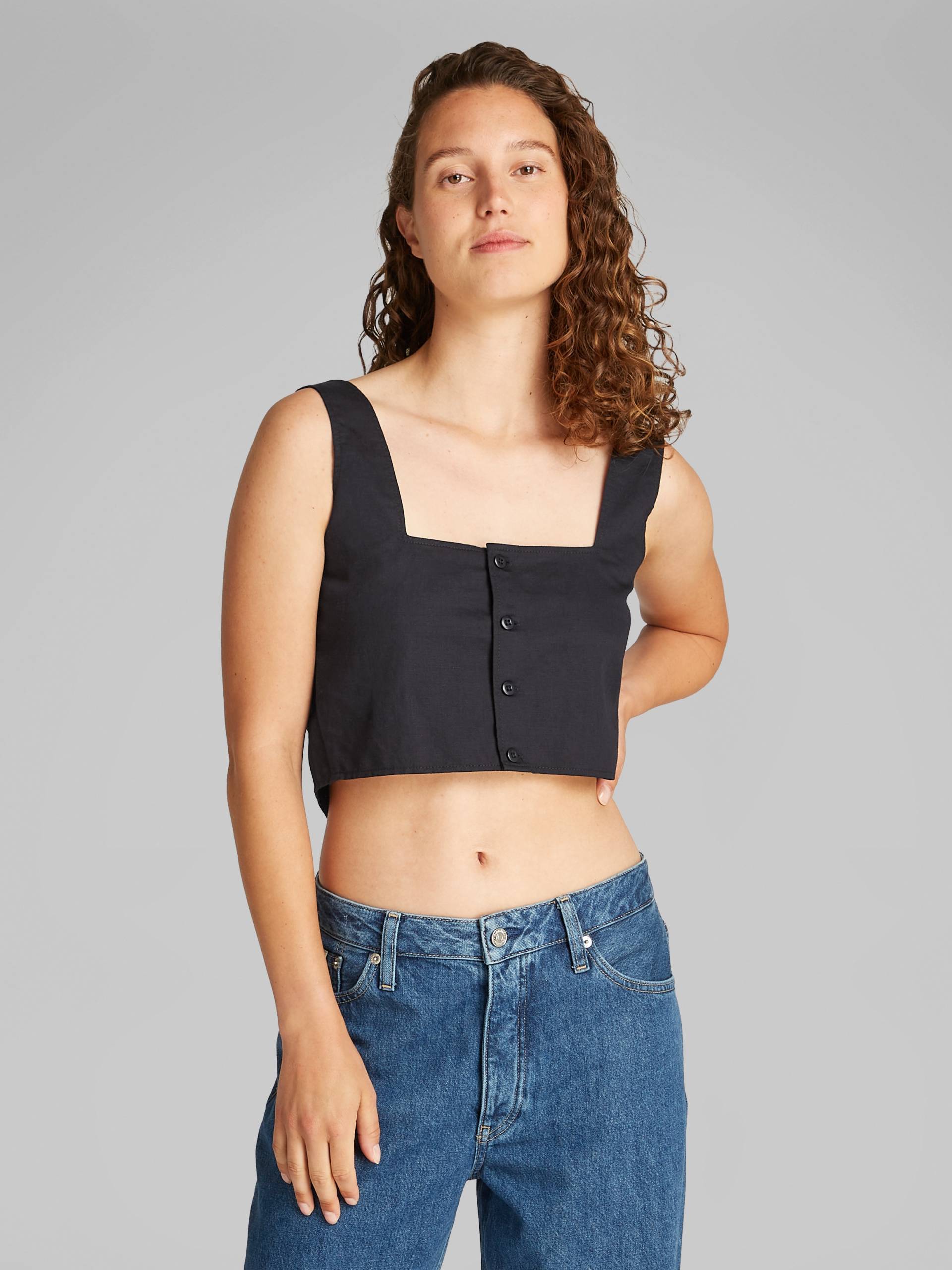 Calvin Klein Jeans Crop-Top »SOFT LINEN TOP«, mit Trägern Calvin Klein Jeans Crop-Top »SOFT LINEN TOP«, mit Trägern von Calvin Klein Jeans