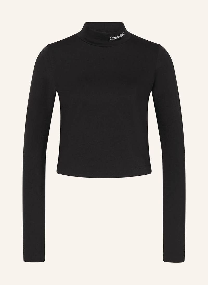 Calvin Klein Jeans Cropped-Longsleeve schwarz von Calvin Klein Jeans