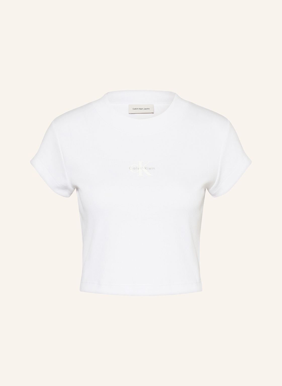 Calvin Klein Jeans Cropped-Shirt weiss von Calvin Klein Jeans