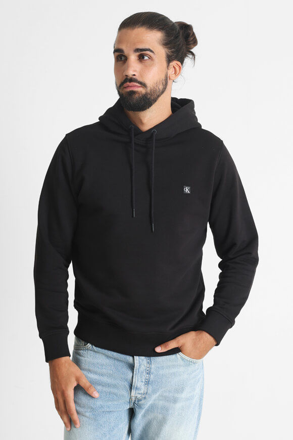 Calvin Klein Jeans Embro Badge Kapuzensweatshirt | Black | Herren  | L von Calvin Klein Jeans